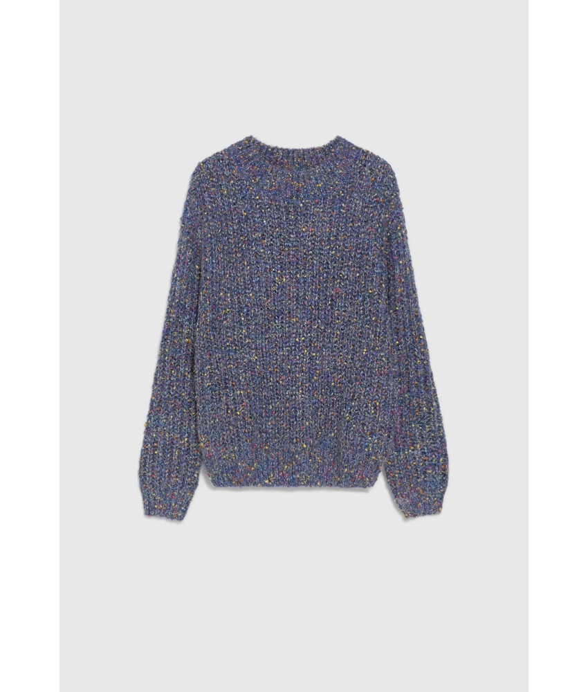 ΓΥΝΑΙΚΕΙΟ ΠΛΕΚΤΟ ΠΟΥΛΟΒΕΡ ΣΕ ΜΠΛΕ ΜΕΛΑΝΖΕ